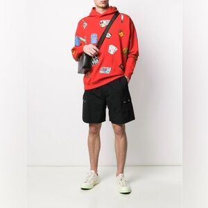 Buscemi Icon Sweatshirt Graphic Print Cotton Hoodie Made Italy New York Small